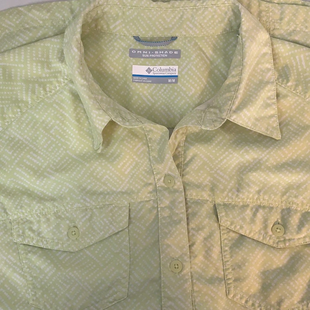 3/$25 ‼️ Columbia Omni-Shade Sun Protection Button Front Collared Short Sleeve